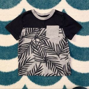 Gymboree Cotton Patch Pocket Tee (Navy/Grey) Size 2T